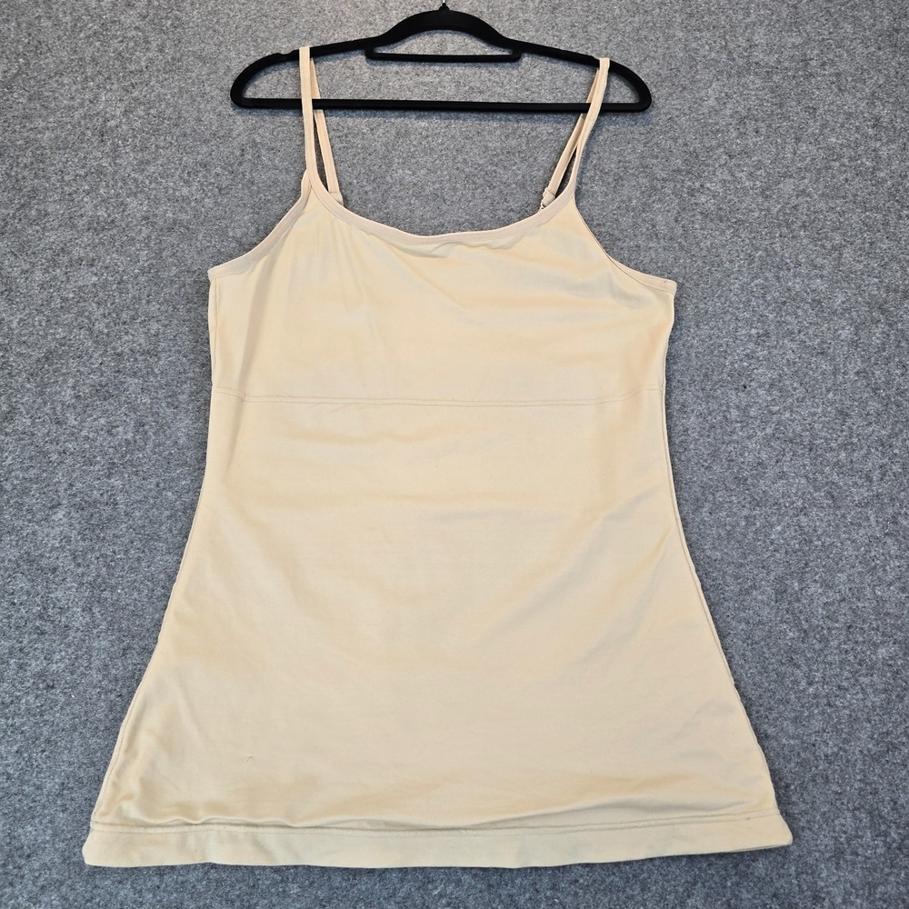 Maidenform Cami Tank Top Womens XL Beige Tummy Control Shapewear Summer Comfort